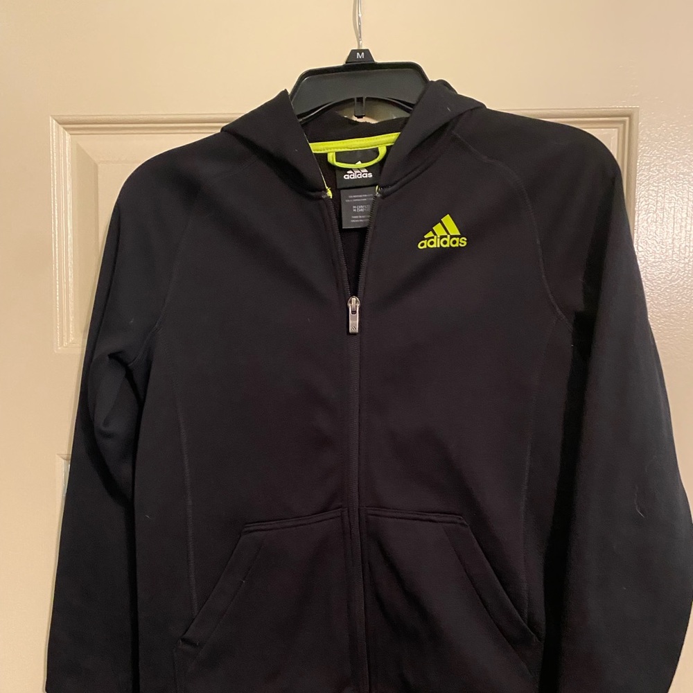 Youth Medium boys adidas zip up jacket with hood